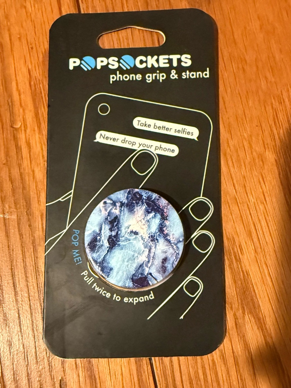 PopSocket Blue Marble PopGrip Phone Grip & Stand